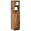 Image de vidaXL Meuble de salle de bain avec porte-rouleau vieux bois
