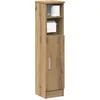 Image de vidaXL Meuble de salle de bain avec porte-rouleau chÃªne artisanal