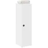 Image de vidaXL Meuble de salle de bain avec porte-rouleau blanc 20,5x22x72 cm