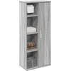 Image de vidaXL Meuble de salle de bain avec porte-rouleau sonoma gris