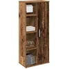 Image de vidaXL Meuble de salle de bain avec porte-rouleau vieux bois