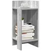 Image de vidaXL Tables d'appoint 2 pcs avec Ã©tagÃ¨re sonoma gris 25,5x27x60 cm