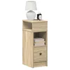 Image de Vidaxl Table De Chevet Avec Tiroir ChÃªne Sonoma 25x31x66 Cm