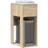 Image de vidaXL Support de tour d'ordinateur et tiroir chÃªne sonoma 30x44x74 cm