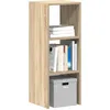 Image de vidaXL BibliothÃ¨que empilable chÃªne sonoma 30x30x80 cm bois ingÃ©nierie