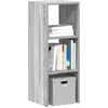 Image de vidaXL BibliothÃ¨que empilable sonoma gris 30x30x80 cm bois ingÃ©nierie
