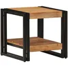 Image de Table Basse Vidaxl 40x50x38 Cm En Bois D'acacia Massif