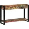 Image de Table console vidaXL Multicolore 120x33x75 cm en bois massif de rÃ©cupÃ©ration