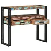 Image de Tables d'appoint vidaXL Multicolores 90x33x75 cm en bois de rÃ©cupÃ©ration et mÃ©tal