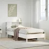 Image de vidaXL Lit bibliothÃ¨que sans matelas blanc 75x190cm bois de pin massif