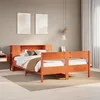 Image de vidaXL Lit bibliothÃ¨que sans matelas cire marron 150x200 cm pin massif
