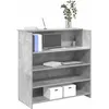 Image de vidaXL Bureau de rÃ©ception gris bÃ©ton 100x50x103,5cm bois d'ingÃ©nierie