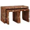 Image de vidaXL Tables d'appoint Multicolore bois de rÃ©cupÃ©ration massif