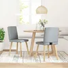 Image de vidaXL Chaises Ã  manger lot de 2 gris clair tissu