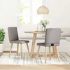 Image de vidaXL Chaises Ã  manger lot de 2 taupe tissu