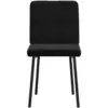 Image de Chaises VidaXL  Chaises à manger  Lot de 2 Velours Noir P31600373