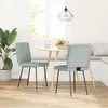Image de vidaXL Chaises Ã  manger lot de 2 Gris clair Velours