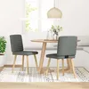 Image de vidaXL Chaises Ã  manger lot de 2 gris foncÃ© tissu