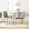 Image de vidaXL Chaises Ã  manger lot de 2 taupe tissu
