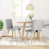 Image de vidaXL Chaises Ã  manger lot de 2 gris nuage tissu