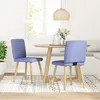 Image de vidaXL Chaises Ã  manger lot de 2 bleu jean tissu