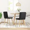 Image de vidaXL Chaises Ã  manger lot de 2 noir tissu