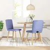 Image de vidaXL Chaises Ã  manger lot de 2 bleu jean tissu