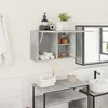 Image de vidaXL Armoire murale de bain gris bÃ©ton 60x25x40 cm bois d'ingÃ©nierie