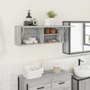 Image de vidaXL Armoire murale de bain sonoma gris 80x25x30cm bois d'ingÃ©nierie