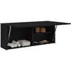 Image de vidaXL Armoire murale de bain noir 100x25x40 cm bois d'ingÃ©nierie