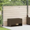 Image de vidaXL Coffre Ã  coussins d'extÃ©rieur marron 100x55x55,5 cm polyrotin