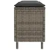 Image de Salons de jardin VidaXL  Banc de jardin  avec coussin gris 110x30x40,5 cm P31600779