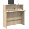 Image de vidaXL Bureau rÃ©ception chÃªne sonoma 100x50x103,5 cm bois d'ingÃ©nierie