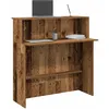 Image de vidaXL Bureau de rÃ©ception vieux bois 100x50x103,5cm bois d'ingÃ©nierie
