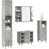 Image de vidaXL Ensemble de meubles de salle de bain 4 pcs gris bÃ©ton