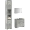Image de vidaXL Ensemble de meubles de salle de bain 3 pcs gris bÃ©ton