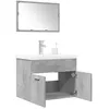 Image de vidaXL Ensemble de meubles de salle de bain 3 pcs gris bÃ©ton
