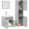 Image de vidaXL Ensemble de meubles de salle de bain 3 pcs gris bÃ©ton