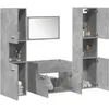 Image de vidaXL Ensemble de meubles de salle de bain 4 pcs gris bÃ©ton