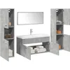 Image de vidaXL Ensemble de meubles de salle de bain 5 pcs gris bÃ©ton