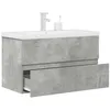 Image de vidaXL Ensemble de meubles de salle de bain 2 pcs gris bÃ©ton