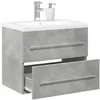 Image de vidaXL Ensemble de meubles de salle de bain 2 pcs gris bÃ©ton