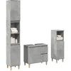 Image de vidaXL Ensemble de meubles de salle de bain 3 pcs gris bÃ©ton