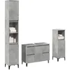 Image de vidaXL Ensemble de meubles de salle de bain 3 pcs gris bÃ©ton
