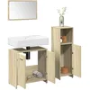Image de Vidaxl Ensemble De Meubles De Salle De Bain 3 Pcs ChÃªne Sonoma