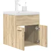 Image de vidaXL Armoire lavabo de salle de bain et vasque et robinet intÃ©grÃ©s