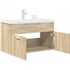 Image de vidaXL Armoire lavabo de salle de bain et vasque et robinet intÃ©grÃ©s