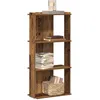 Image de vidaXL BibliothÃ¨que Ã  3 niveaux vieux bois 60x30x120cm bois ingÃ©nierie