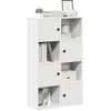 Image de vidaXL BibliothÃ¨que blanc 60x24x101,5 cm bois d'ingÃ©nierie