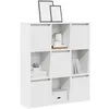 Image de vidaXL BibliothÃ¨que blanc 89x24x101,5 cm bois d'ingÃ©nierie